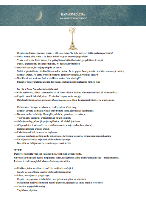 Text document with decorative elements on a blue background