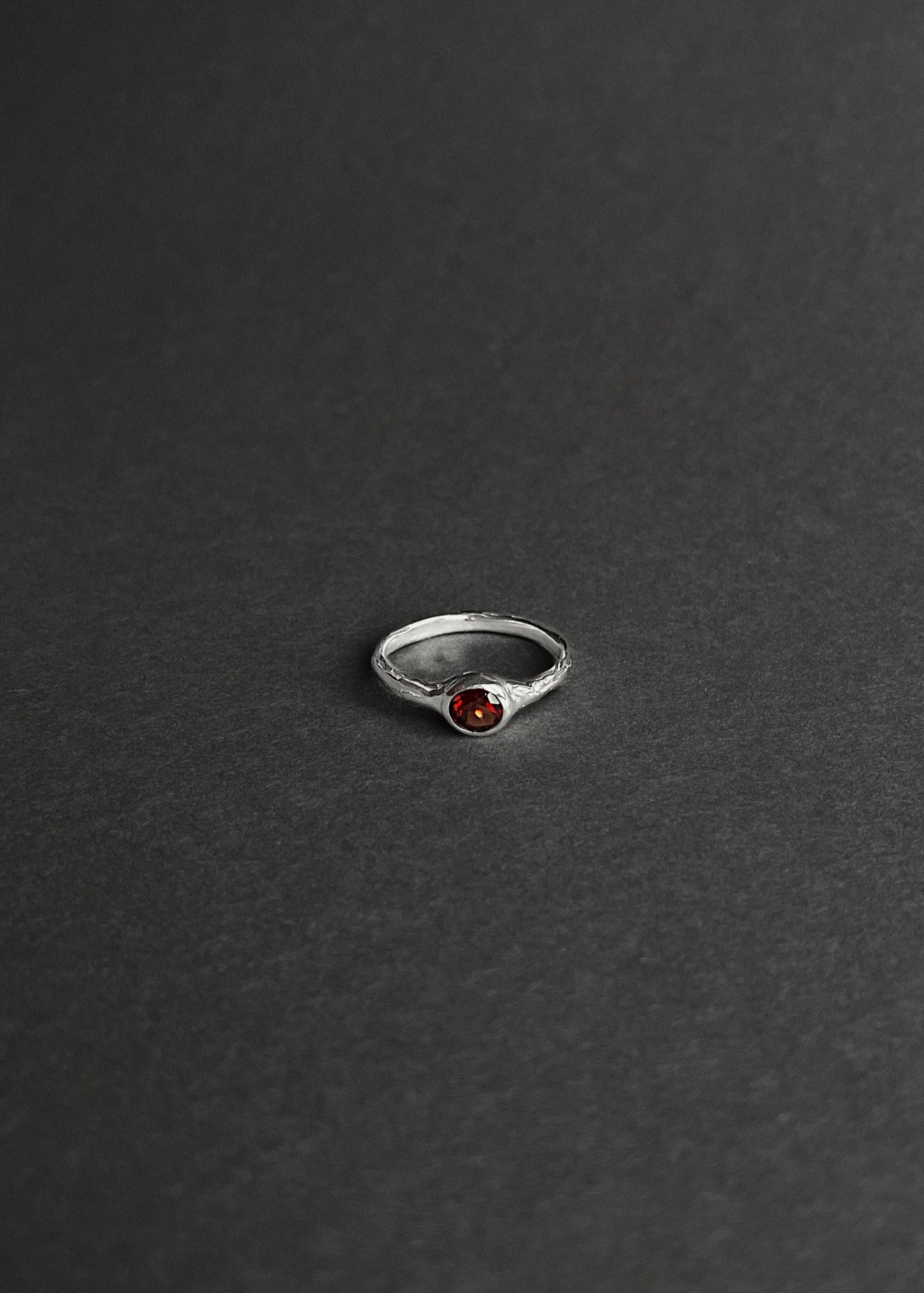 LAHARA Red Garnet Ring