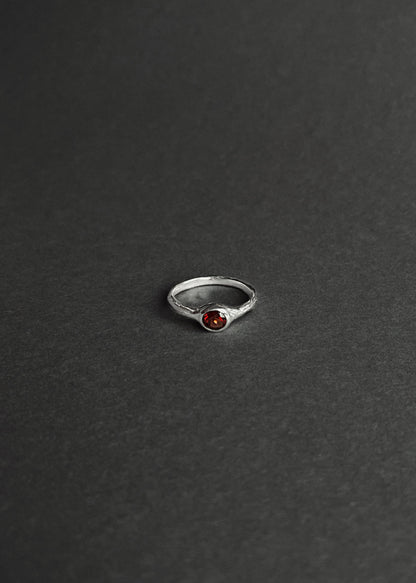LAHARA Red Garnet Ring
